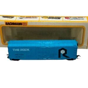 Vintage Bachmann HO Scale 51' Rock Island No. 43-1010-08 Steel Plug Door Box Car